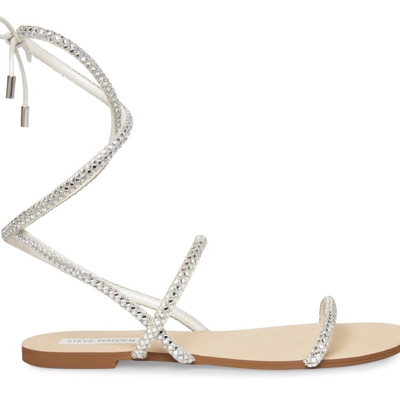 Steve Madden Rhinestone Flats - Picture 1 of 2